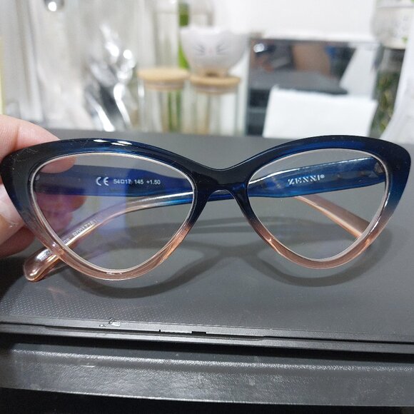 Zenni Super Trendy CAT EYE Readers 1.5  Modern Cute Stylish Reading Glasses - Picture 2 of 13
